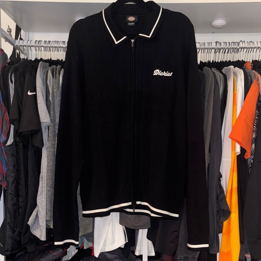 Dickies Black Jacket with White Accents